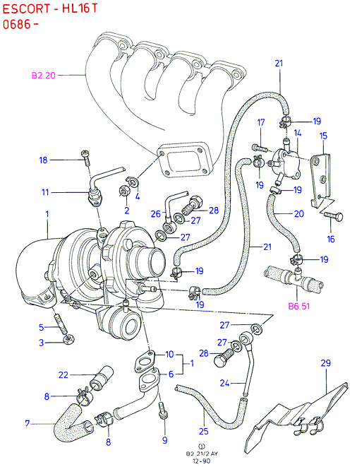 FORD 6703926 - Turbocompressore, Sovralimentazione www.autoricambit.com