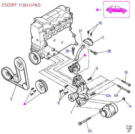 FORD 1015694 - Cinghia Poly-V www.autoricambit.com