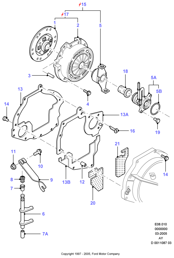 FORD 5026068 - Kit frizione www.autoricambit.com