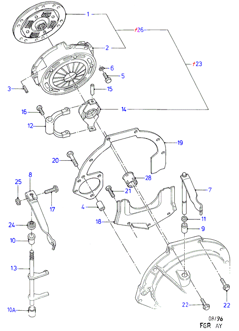 FORD 5024134 - Disco frizione www.autoricambit.com