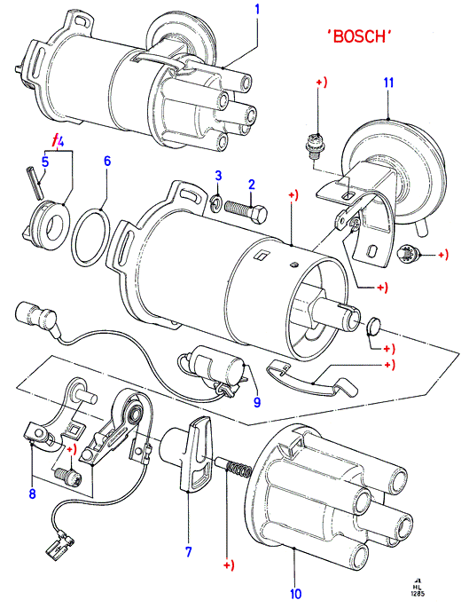 FORD 6 138 918 - Kit contatti, Distributore di accensione www.autoricambit.com