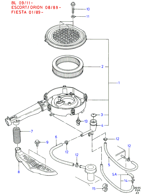 FORD 6080 390 - Filtro aria www.autoricambit.com