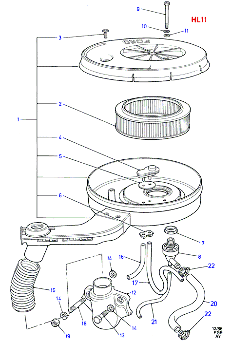 FORD 1504 387 - Filtro aria www.autoricambit.com