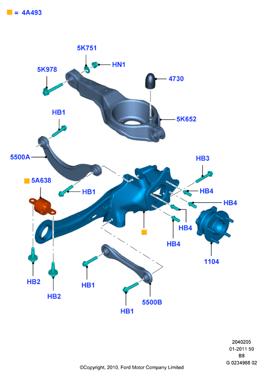 FORD 1752565 - Sospensione a ruote indipendenti www.autoricambit.com