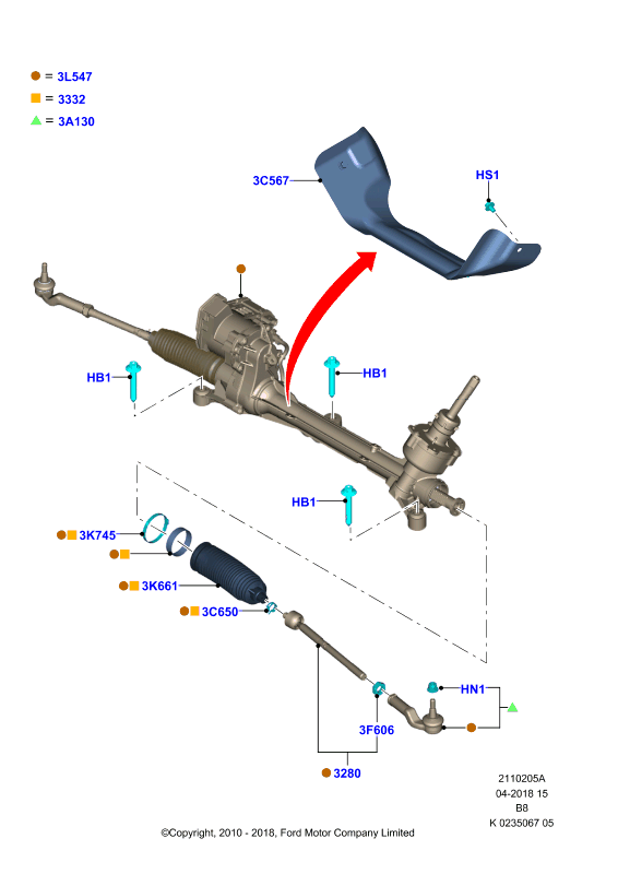 FORD 2368944 - Scatola guida www.autoricambit.com