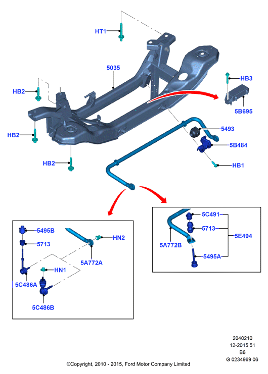 FORD 1 714 891* - Asta/Puntone, Stabilizzatore www.autoricambit.com