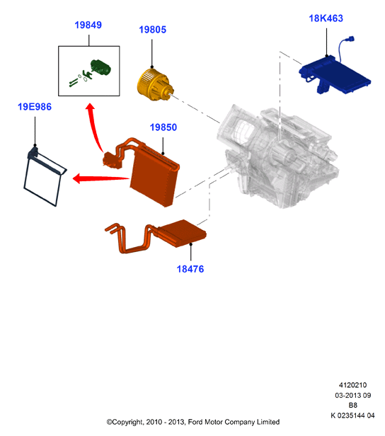 FORD 1 696 010 - Ventilatore abitacolo www.autoricambit.com