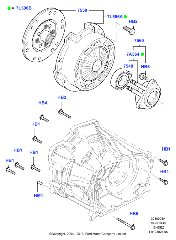 FORD 1830995 - Dispositivo disinnesto centrale, Frizione www.autoricambit.com