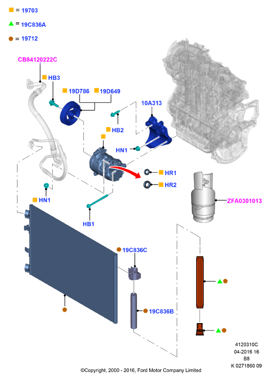 FORD 1851881 - Essiccatore, Climatizzatore www.autoricambit.com