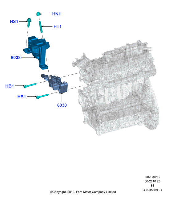 FORD 1930320 - Sospensione, Motore www.autoricambit.com