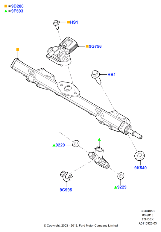 FORD 3340380 - Anello tenuta, Iniettore www.autoricambit.com