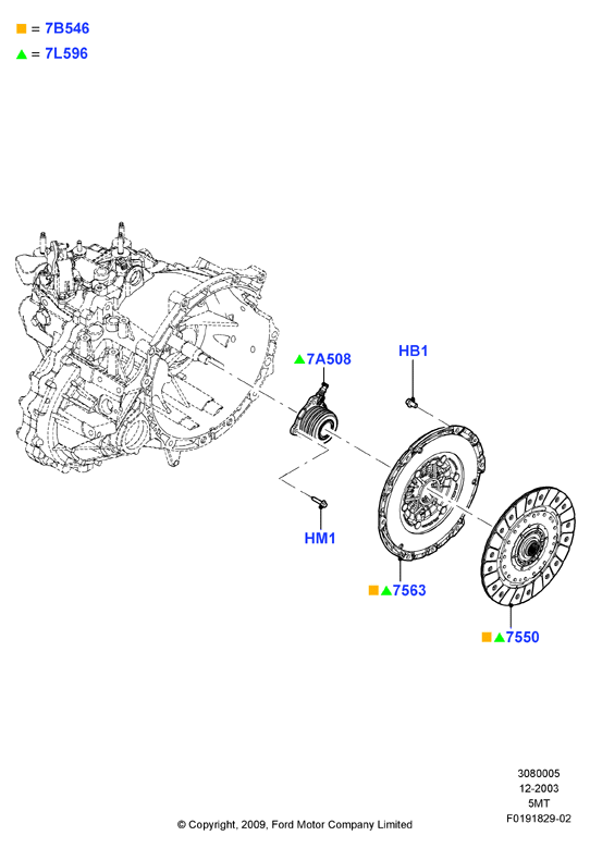 FORD 5 064 362 - Disco frizione www.autoricambit.com