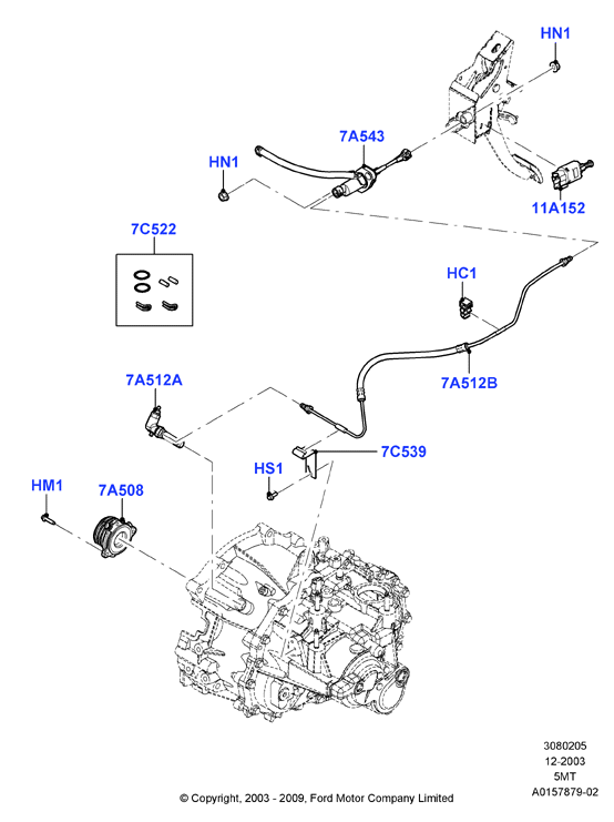 FORD 4486756 - Dispositivo disinnesto centrale, Frizione www.autoricambit.com