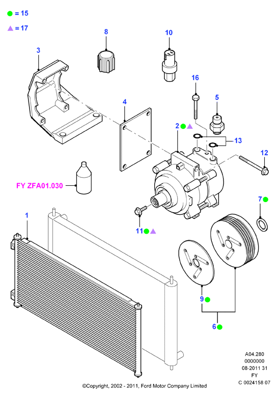 FORD 5222062 - Compressore, Climatizzatore www.autoricambit.com