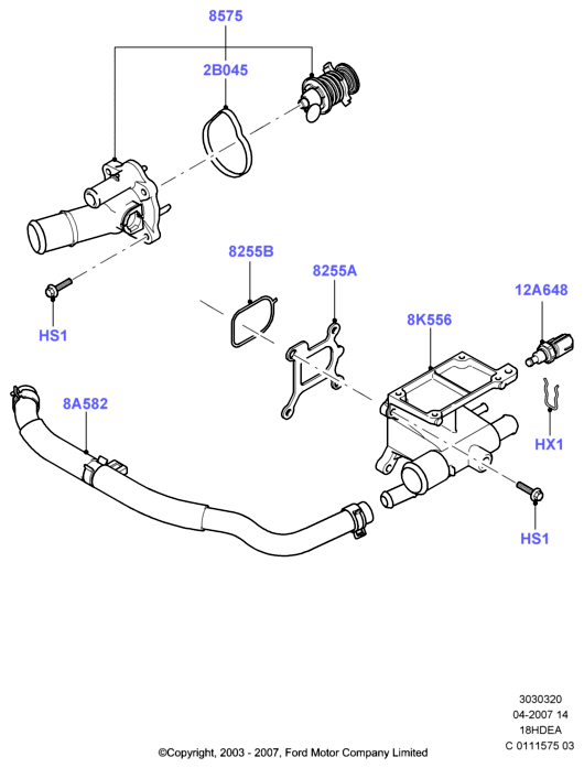 FORD 1 566 316 - Termostato, Refrigerante www.autoricambit.com