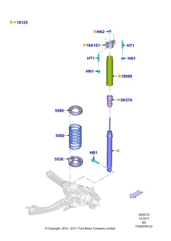 FORD 1788546 - Kit parapolvere, Ammortizzatore www.autoricambit.com