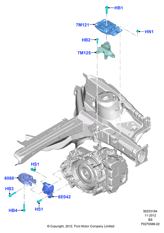 FORD 1751001 - Supporto, Cambio www.autoricambit.com