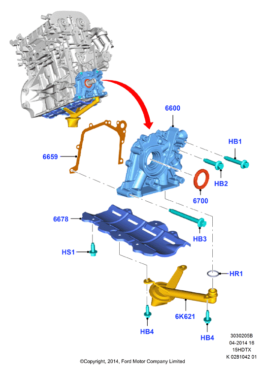 FORD 1 473 807 - Paraolio, Albero a gomiti www.autoricambit.com