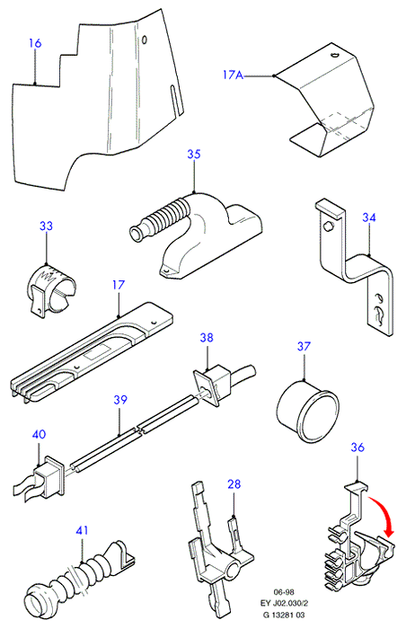 FORD 6180955 - Clip, Fregio/Modanatura protettiva www.autoricambit.com