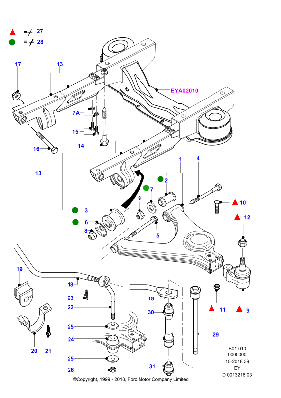 FORD 6 517 356* - Silent Block, Supporto Braccio Oscillante www.autoricambit.com