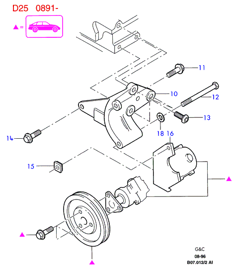 FORD 1040754 - Cinghia Poly-V www.autoricambit.com