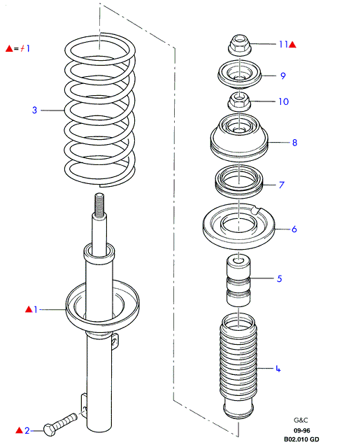 FORD 1104928 - Molla autotelaio www.autoricambit.com