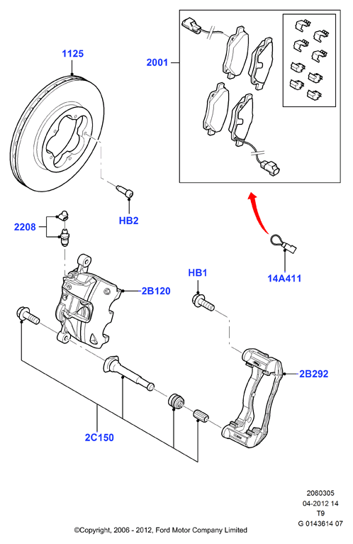 FORD 1521149 - Pinza freno www.autoricambit.com