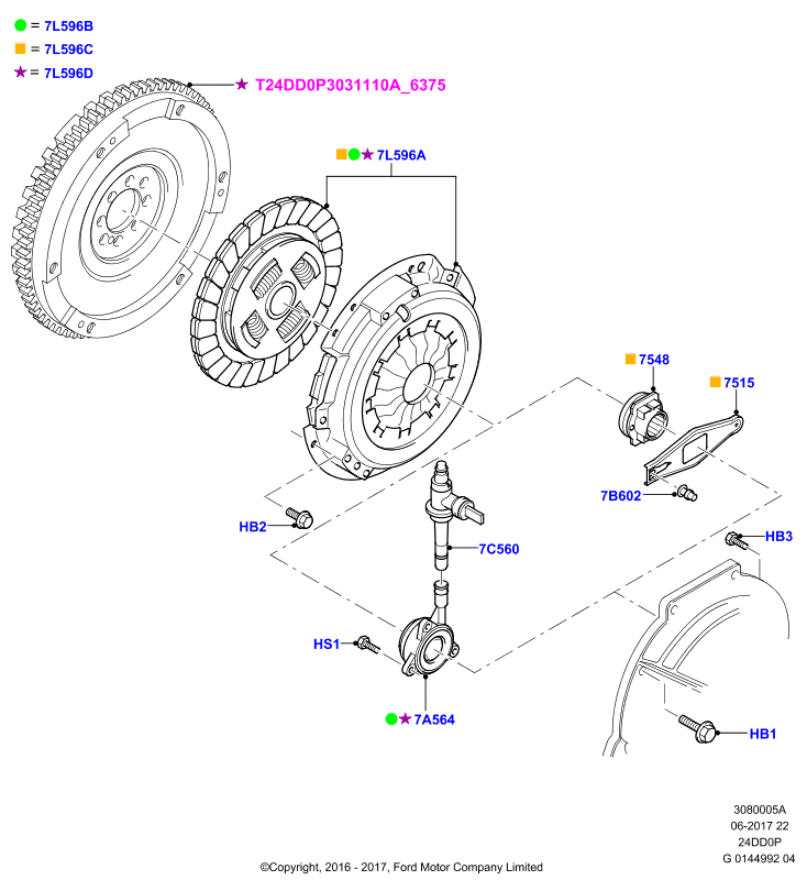 FORD 1775485 - Dispositivo disinnesto centrale, Frizione www.autoricambit.com