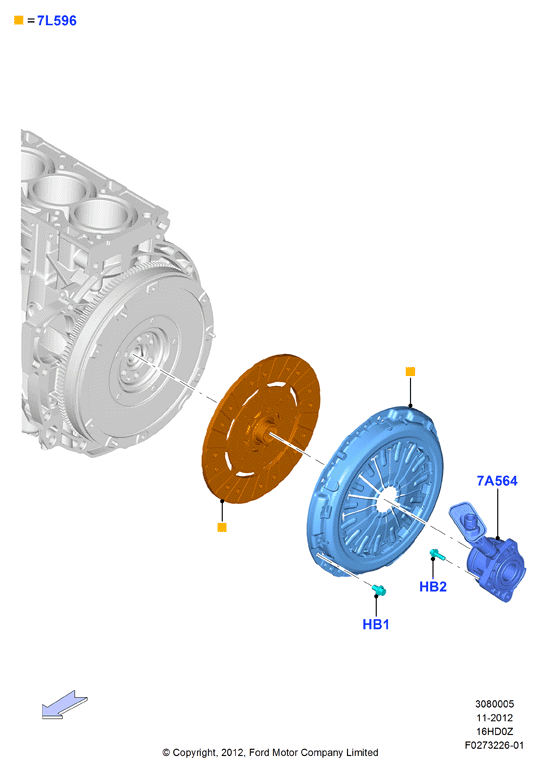 FORD 2168800 - Kit frizione www.autoricambit.com