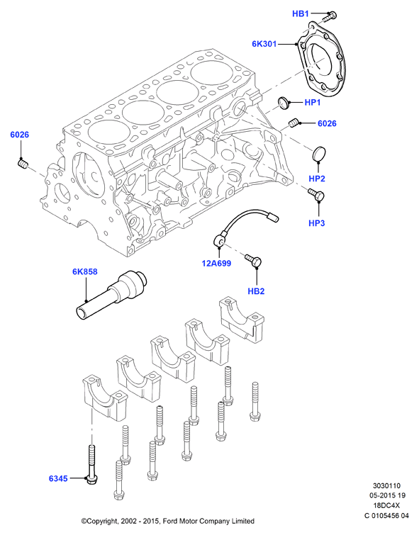 FORD 1 132 002 - Sensore di detonazione www.autoricambit.com