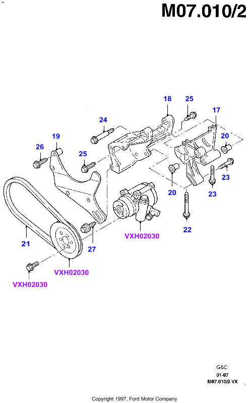 FORD 1039808 - Tendicinghia, Cinghia Poly-V www.autoricambit.com