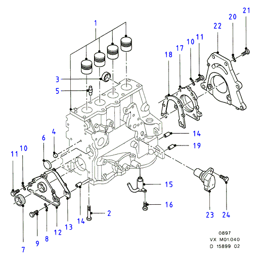 VW 1051046 - Generatore di impulsi, Albero a gomiti www.autoricambit.com