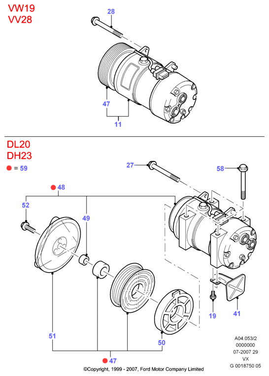 FORD 7 230 473 - Essiccatore, Climatizzatore www.autoricambit.com