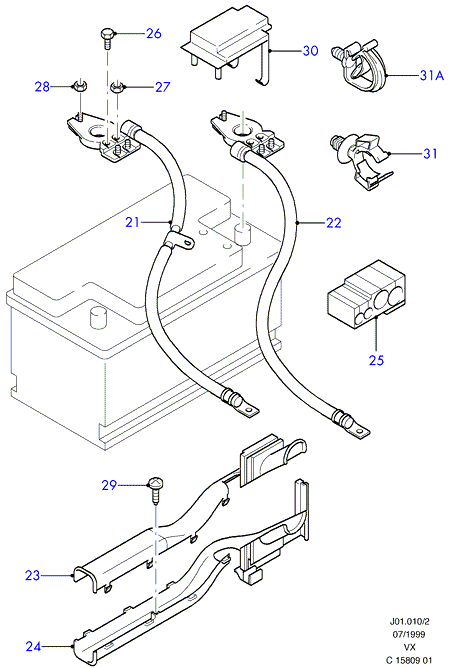 FORD 1867385 - Batteria avviamento www.autoricambit.com