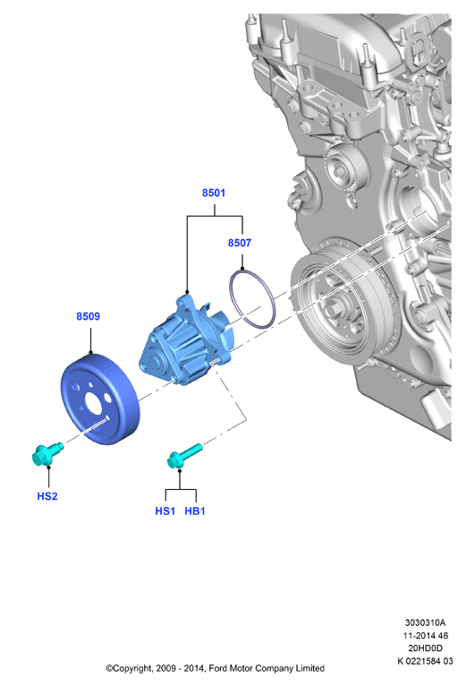 FORD 2026506 - Pompa acqua www.autoricambit.com