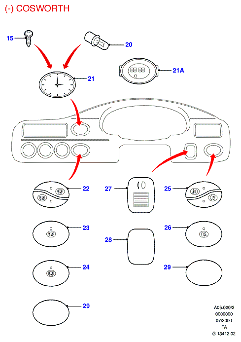 FORD 1 591 848 - Lampadina, Illuminazione strumentazione www.autoricambit.com