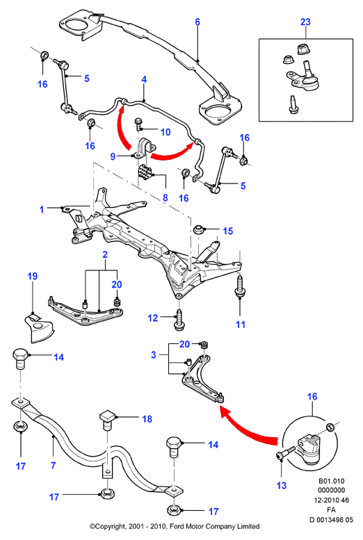 FORD 7351747* - Sospensione a ruote indipendenti www.autoricambit.com