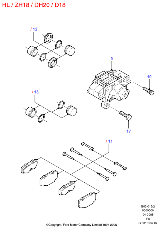 FORD 6749045 - Kit freno, freni a tamburo www.autoricambit.com