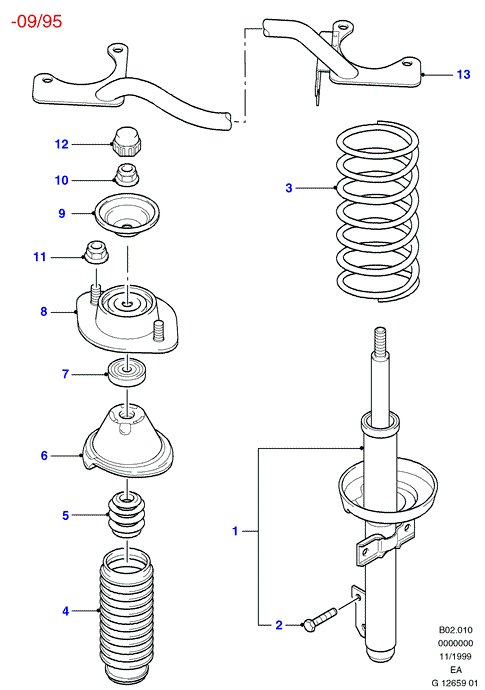 FORD 6495311 - Supporto ammortizzatore a molla www.autoricambit.com