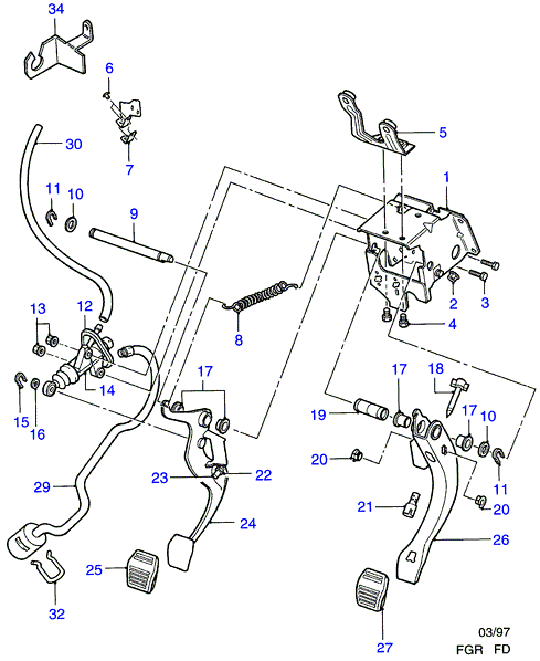 FORD 1 062 670 - Interruttore luce freno www.autoricambit.com