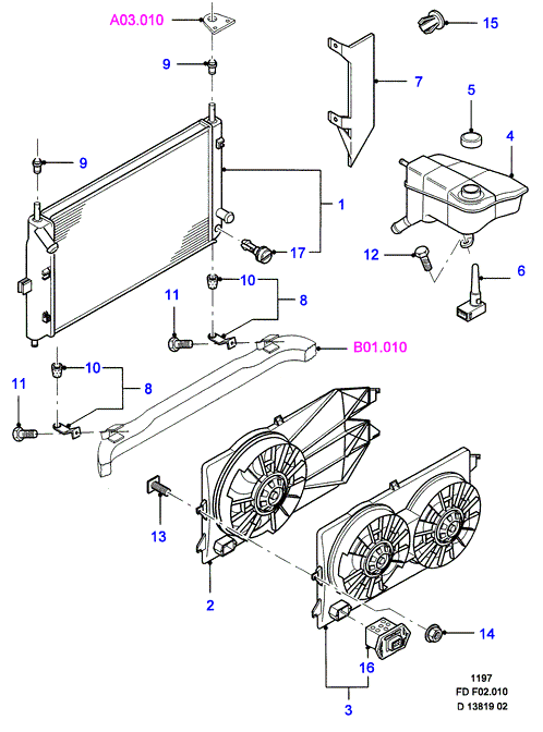 FORD 5055798 - Radiatore, Raffreddamento motore www.autoricambit.com