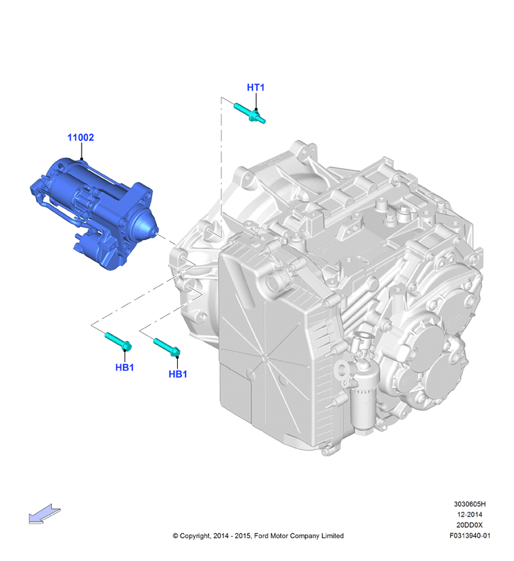 FORD 1870892 - Motorino d'avviamento www.autoricambit.com