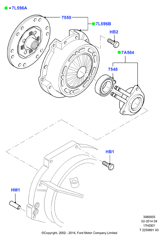 FORD 1324376 - Disco frizione www.autoricambit.com