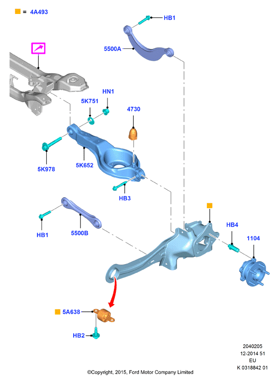 MAZDA 1753556 - Braccio oscillante di sospensione www.autoricambit.com