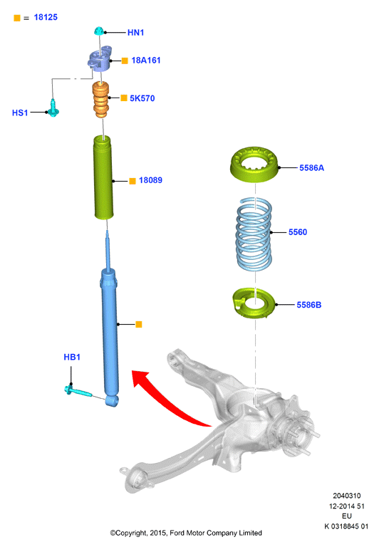 FORD 1692549 - Kit parapolvere, Ammortizzatore www.autoricambit.com