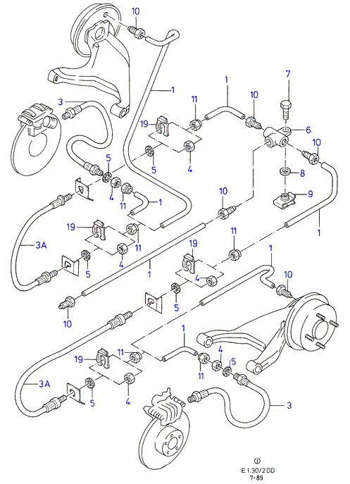 FORD 6 125 634 - Flessibile del freno www.autoricambit.com