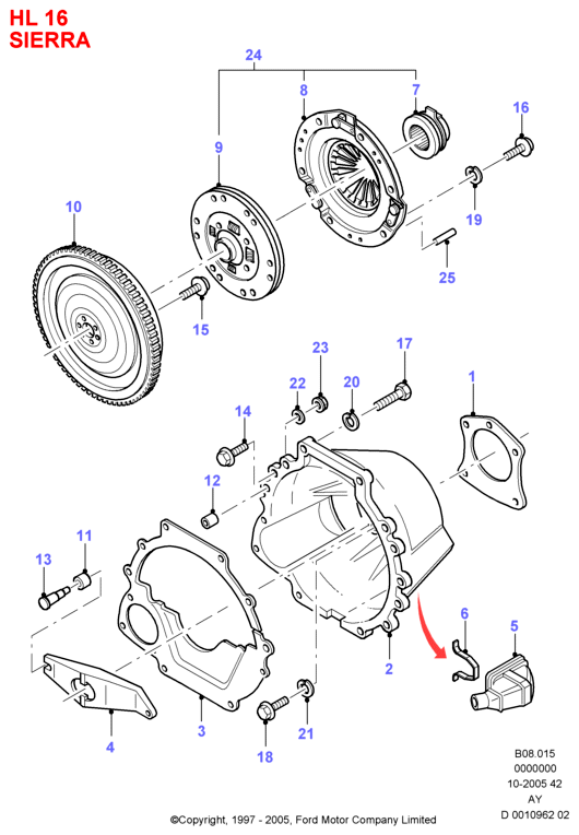 FORD 6663911 - Disco frizione www.autoricambit.com