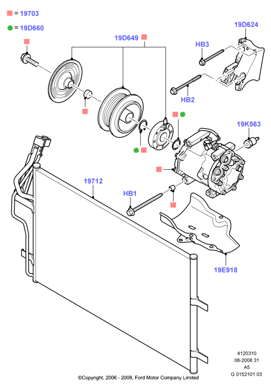 FORD 2014584 - Compressore, Climatizzatore www.autoricambit.com