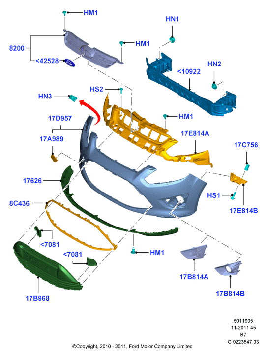 FORD 1715356 - Supporto, Paraurti www.autoricambit.com