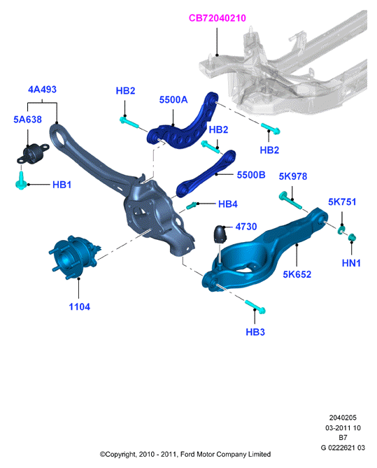 FORD 1692849 - Silent Block, Supporto Braccio Oscillante www.autoricambit.com